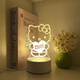 粉童哈嘍keiti  HelloKitty卡通小夜燈創(chuàng  )意生日禮物臺燈氛圍燈送女生 USB三色開(kāi)關(guān)+送彩盒 哈嘍凱蒂貓