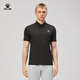 卡爾美（KELME）運動POLO衫男夏季新款健身速干翻領(lǐng)T恤通勤上衣 瑪瑙黑  L 
