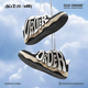 OLD ORDER SKATER 001國潮厚底休閑滑板面包鞋夏季情侶同款 黑白熊貓  39