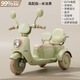 哈嘍貝比2025新款兒童電動(dòng)車(chē)摩托車(chē)雙人三輪車(chē)可坐親子電瓶車(chē)遙控汽車(chē) 綠/雙驅雙電機6V7電瓶
