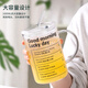 拜杰高硼硅玻璃杯帶吸管杯大容量辦公室泡茶杯子耐高溫水杯1000ml