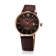 羅西尼手表專(zhuān)柜男商務(wù)簡(jiǎn)約自動(dòng)機械手表防水潮流男表5827女表5828送禮 棕色皮帶男表5827G07C