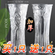 勤凱大號(hào)花瓶玻璃透明客廳擺件大口徑養(yǎng)花瓶水培富貴竹加厚轉(zhuǎn)運(yùn)竹玫瑰 主圖款 大號(hào)