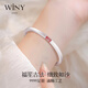 唯一（Winy）古法銀手鐲純足銀9999銀鐲子素圈媽媽生日禮物實(shí)用首飾送女友老婆