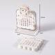 赟婭卡通亞克力迷你臺歷2025年計劃本學(xué)生考研高考創(chuàng)意桌面擺件小禮物 花花小白小狗-送25年日歷紙
