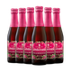 Lindemans林德曼 山莓啤酒 250ml*6瓶 精釀果啤 比利時進口 低度微醺