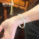 順欽銀樓足銀9999簡約百搭經(jīng)典古法素圈手鐲送好友送自己七夕禮物 古法素圈30克圈口58