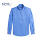 Polo Ralph Lauren 拉夫勞倫【The Hamptons系列】男 25夏經(jīng)典亞麻襯衫 400-藍色 M
