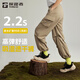 探路者（TOREAD）速干功能長(zhǎng)褲工裝褲戶外輕薄彈力吸汗透氣登山傘兵褲2025年新款 地茶色-TAMMBN82783 女款 L