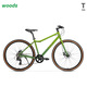 小森林woods自行車(chē)T100鋁合金通勤24英寸變速輕便單車(chē)復古男女式