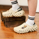 卡駱馳（crocs）男女波波洞洞鞋戶外休閑時尚沙灘鞋包頭拖鞋 207937-2YJ 41-42