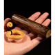 鉑甄（BOZHEN）金絲竹把玩件老玉竹文玩實心竹手把件實心竹把玩件實心玉竹子把件 帶環(huán)直徑約1.5cm 長約6cm