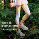 moodytiger【仙女家族】女童緊身褲涼感防曬夏季褲子高彈速干兒童修身七分褲 幻彩鳴粉 120 cm