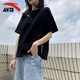 安踏（ANTA）t恤女短袖衣服運動(dòng)服飾籃球體恤夏季2025冰絲速干跑步女士健身裝 基礎黑【速干】 M （170）【適合115-130斤】
