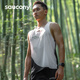 Saucony索康尼上衣男款排汗透氣男女同款成都城市款熊貓跑步背心 白色(男款) M