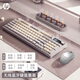 惠普（HP）K500F機(jī)械手感鍵盤 98配列多功能旋鈕辦公游戲臺式電腦筆記本無線三模 鍵鼠套餐灰色