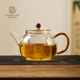 鑫鳳祥如意泡茶壺 畢業(yè)禮謝師禮玻璃茶壺耐高溫加厚帶過(guò)濾內(nèi)膽水壺茶具 黃色