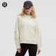 lululemon丨 Scuba 女士寬松款側(cè)開口連帽衫 LW3IU6S 骨白 M /L