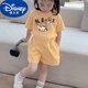迪士尼（Disney）3歲女童新款6歲女孩短袖短褲兩件套夏季8歲兒童t恤童裝女 我是小公主套裝 110 建議身高95-105厘米