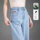 德瑪納【萊賽爾/天絲零感褲】夏款薄牛仔褲女寬松顯瘦拖地闊腿褲女