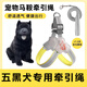 乖湃五黑犬專用胸背帶牽引繩狗狗中小型犬脖圈背心式遛狗繩寵物項(xiàng)圈 黃色+1.5米牽引繩 M-（建議12-22斤）