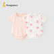 童泰（TONGTAI）嬰兒包屁衣夏季純棉寶寶連體衣衣服哈衣爬服薄款睡衣粉色90cm