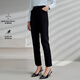G2000多面彈性/煙管褲/商場(chǎng)同款女裝春夏舒適百搭休閑褲 黑色 36