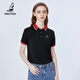 NAOTIEA納奧蒂爾小帆船短袖翻領(lǐng)POLO衫男女2025夏季新款大碼休閑運(yùn)動(dòng)T恤 黑色 XL ( 建議110-120斤）