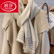 浪莎韓版百搭羊絨圍巾女輕奢編織風(fēng)格2023新款羊羔毛加厚保暖披肩兩用 米白色(店長(cháng)推薦)
