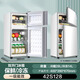 先科速凍冷藏雙門(mén)冰箱家用一級能耗迷你出租屋節能省電輕音小型電冰箱 一級能效/42L雙門(mén)銀/約3天一度電