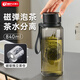 天喜茶杯茶水分離杯磁吸泡茶杯塑料水杯子男士便攜車載耐高溫840ml
