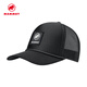 猛犸象（MAMMUT）Cragt 男女同款時(shí)尚LOGO運動(dòng)網(wǎng)狀鴨舌帽 黑色 L-XL