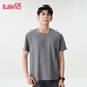 班尼路重磅短袖t恤男日系潮牌華夫格圓領(lǐng)上衣男生潮流戶(hù)外運動(dòng) 【華夫格】-灰#純色 XL 【不易縮水 不易褪色】