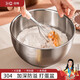 百暢304不銹鋼打蛋盆烘焙專(zhuān)用工具加深奶油打發(fā)盆蛋糕和面料理盆 【20CM】304加深打蛋盆+清潔布