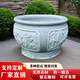 ABDT石雕魚缸花崗巖石缸門海種花盆戶外庭院室內(nèi)養(yǎng)魚流水?dāng)[件石頭魚缸 A款芝麻白材質(zhì)直徑60包郵