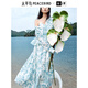 太平鳥【商場同款】2025夏新款Daria Song聯(lián)名連衣裙A1FAF2481 藍(lán)色 S 155