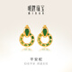 明牌珠寶黃金耳飾 足金5D硬金平安蛇耳釘AFH0420定價 平安蛇 約2.10-2.44克