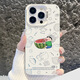 科博龍適用iPhone16promax手機(jī)殼蘋果15plus保護(hù)套14小清新13夏天12小新11彩銀殼XS/R硬殼【鏡頭保護(hù)】 426157【彩銀殼】透銀吃西瓜小新 iPhone14Plus