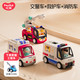 匯樂(lè )玩具（HUILE TOYS）救護車(chē)嬰幼兒童玩具車(chē)交警車(chē)工程車(chē)1-3歲寶寶玩具男女孩生日禮物 （鉅惠裝）交警車(chē)+救護車(chē)+消防車(chē)