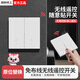 國(guó)際電工無(wú)線遙控智能雙控免布線面板家用遠(yuǎn)程220v臥室隨意貼開關(guān) 二開主機(jī)開關(guān)1個(gè)+二開隨意貼2個(gè)