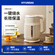 HYUNDAI韓國(guó)熱水壺 家用燒水壺雙層防燙保溫304不銹鋼保溫功能大容量恒溫電熱水壺 1.7L DC-1701B