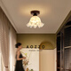 奧朵 AOZZO美式復(fù)古吸頂燈中古新款衣帽間陽(yáng)臺(tái)燈法式過(guò)道走廊燈玄關(guān)燈具 仿古銅拉絲19.5CM【三色調(diào)光】9W