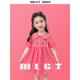 mlgt kids女童連衣裙2025夏季新款兒童公主裙洋氣棉布裙女寶寶短袖裙 西瓜紅 100 cm