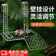 智宙烏龜曬臺(tái)龜缸浮島水族箱曬背臺(tái)爬坡爬架亞克力曬背臺(tái)高水位平臺(tái) 亞克力掛鉤曬臺(tái)小號(hào)+送龜糧