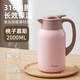 象普（SHINPUR）家用保溫壺燜茶保溫水壺年會(huì )禮品大容量泡茶壺高檔不銹鋼宿舍暖壺 桃子慕斯2L