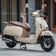 飛鷹全新F150電噴燃油運(yùn)動(dòng)復(fù)古踏板車(chē)前后碟剎雙通道ABS+TCS可上牌 象牙白+后備箱+禮品 至尊版（前后碟剎ABS+TCS+NFC）