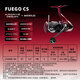 達(dá)億瓦（DAIWA）  21/25新款 FUEGO CS LT 新款路亞輪遠(yuǎn)投輪淺杯漁輪紡車輪魚線輪 25新款 LT2500S-XH（淺杯+高高速