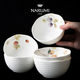 NARUMI/鳴海 Lucy's Garden 系列碗單品16cm碗/11cm碗/沙拉碗 禮盒裝 96010-21902G/11cm碗5只裝 5頭