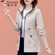 啄木鳥(niǎo)品牌中長(cháng)款風(fēng)衣外套女春秋季2026新款時(shí)尚女裝寬松小個(gè)子連帽夾克 卡其色【公版】 XL 推薦110-125斤