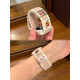 犀犬適用iphone watch s10表帶編織新款蘋(píng)果手表s9卡通小熊插畫(huà)applewatchS876華為Fit3智能se2創(chuàng  )意小 【粉色春櫻彩點(diǎn)】（爆款） 主推 46mm（適用于S10代）（不含手